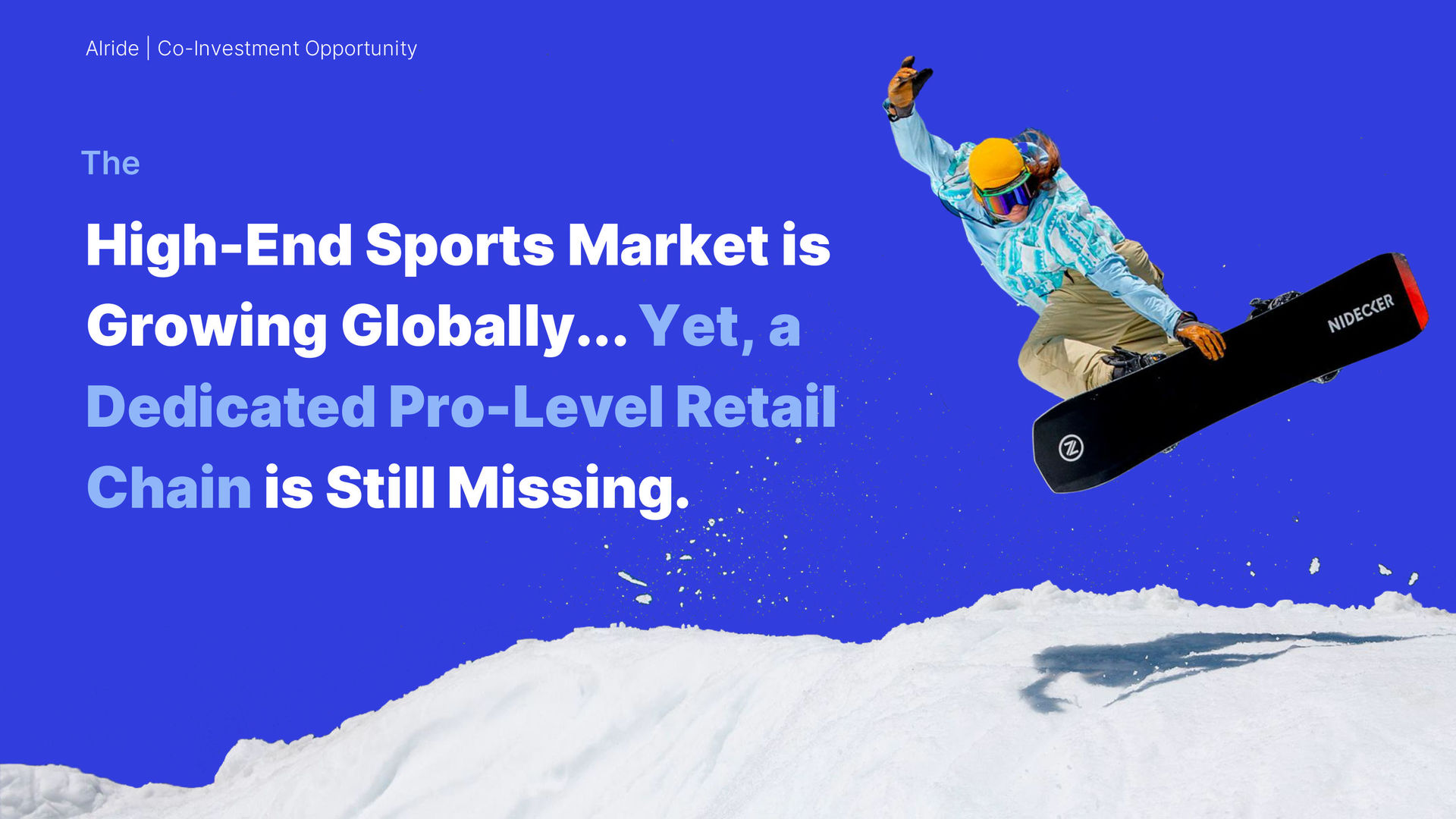 Alride pitch deck — international expansion strategy slides