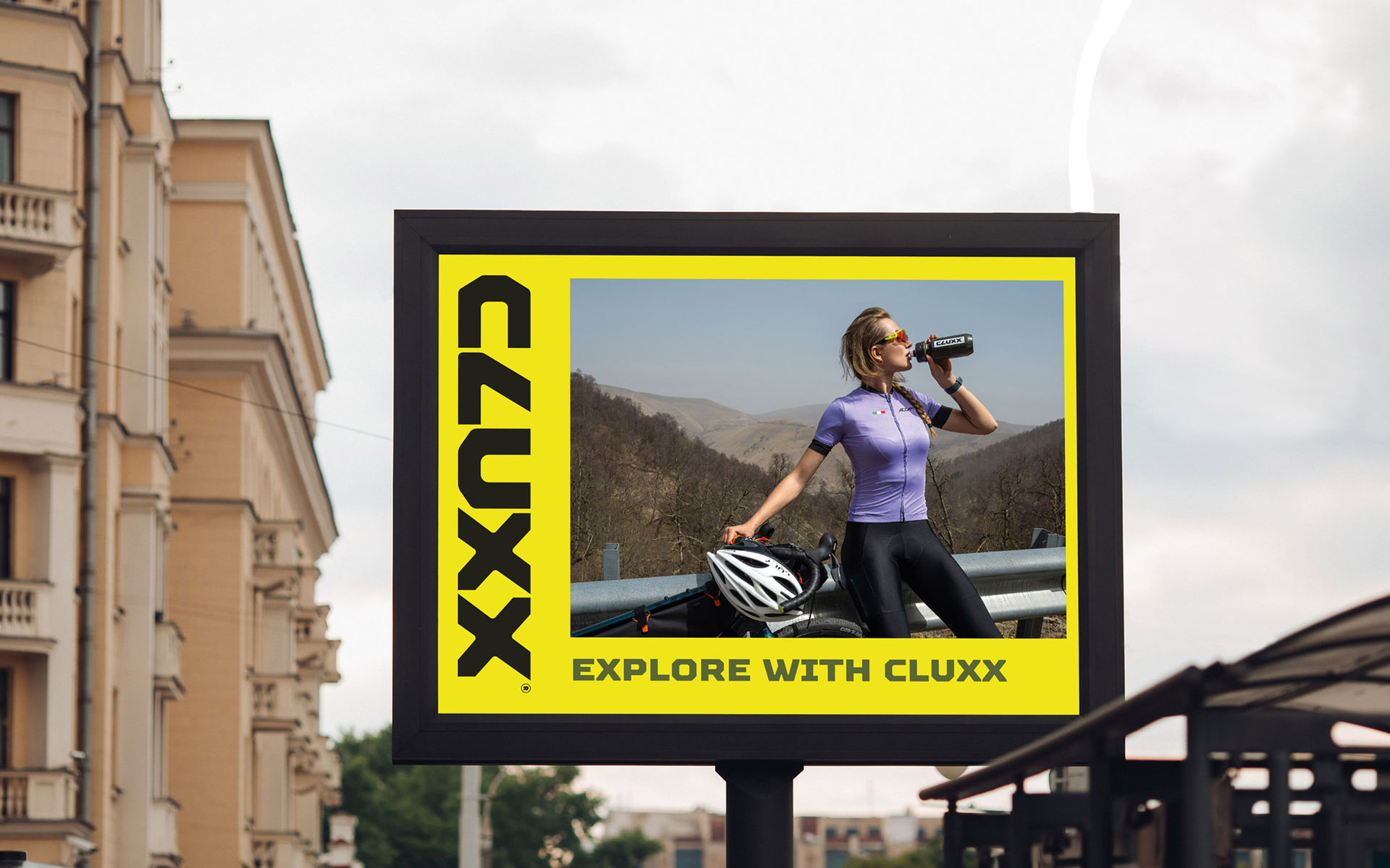 CLUXX visual identity system — logo variations and brand guidelines