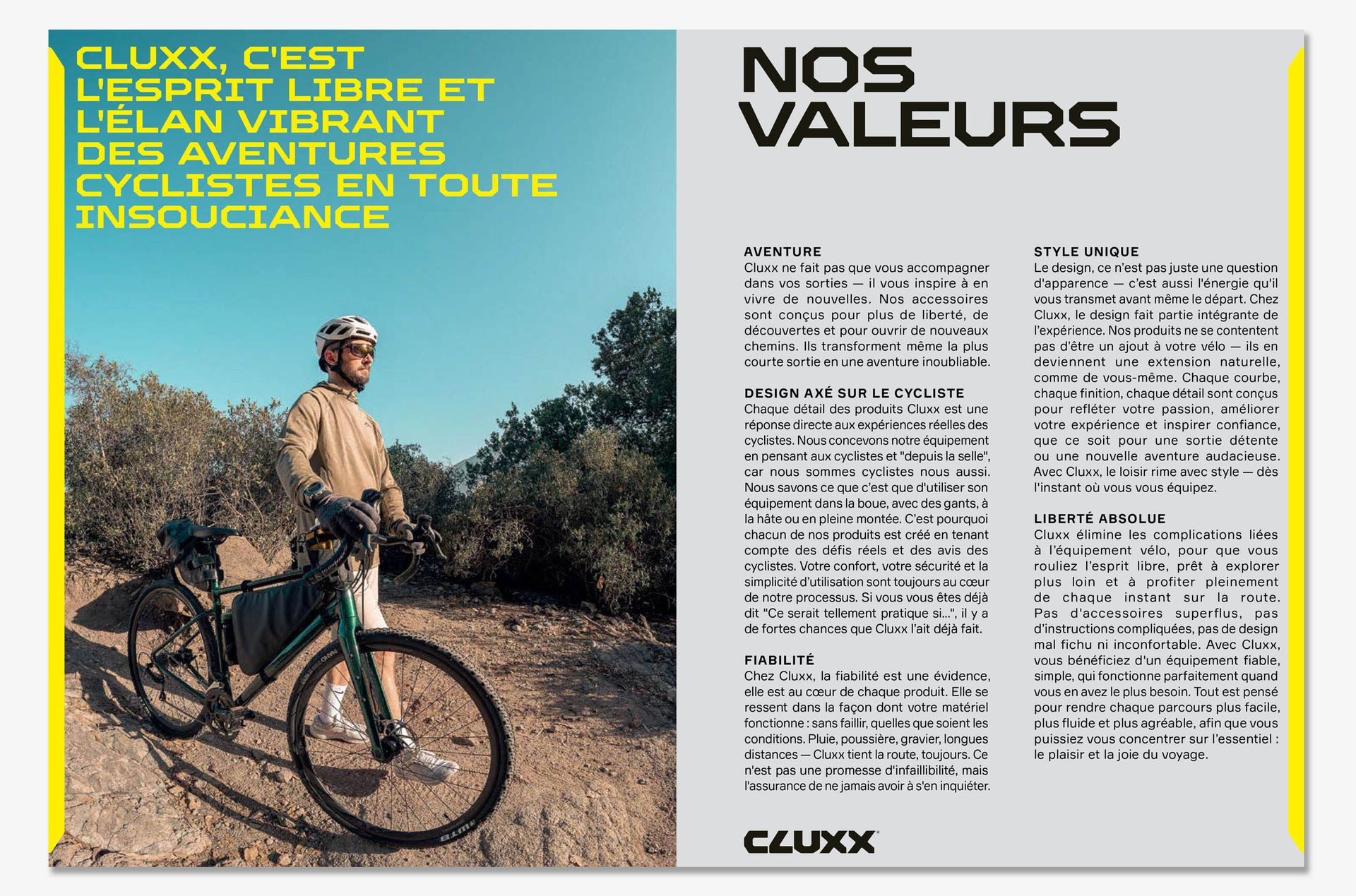 CLUXX catalog product showcase — fenders, locks, pumps and accessories photography