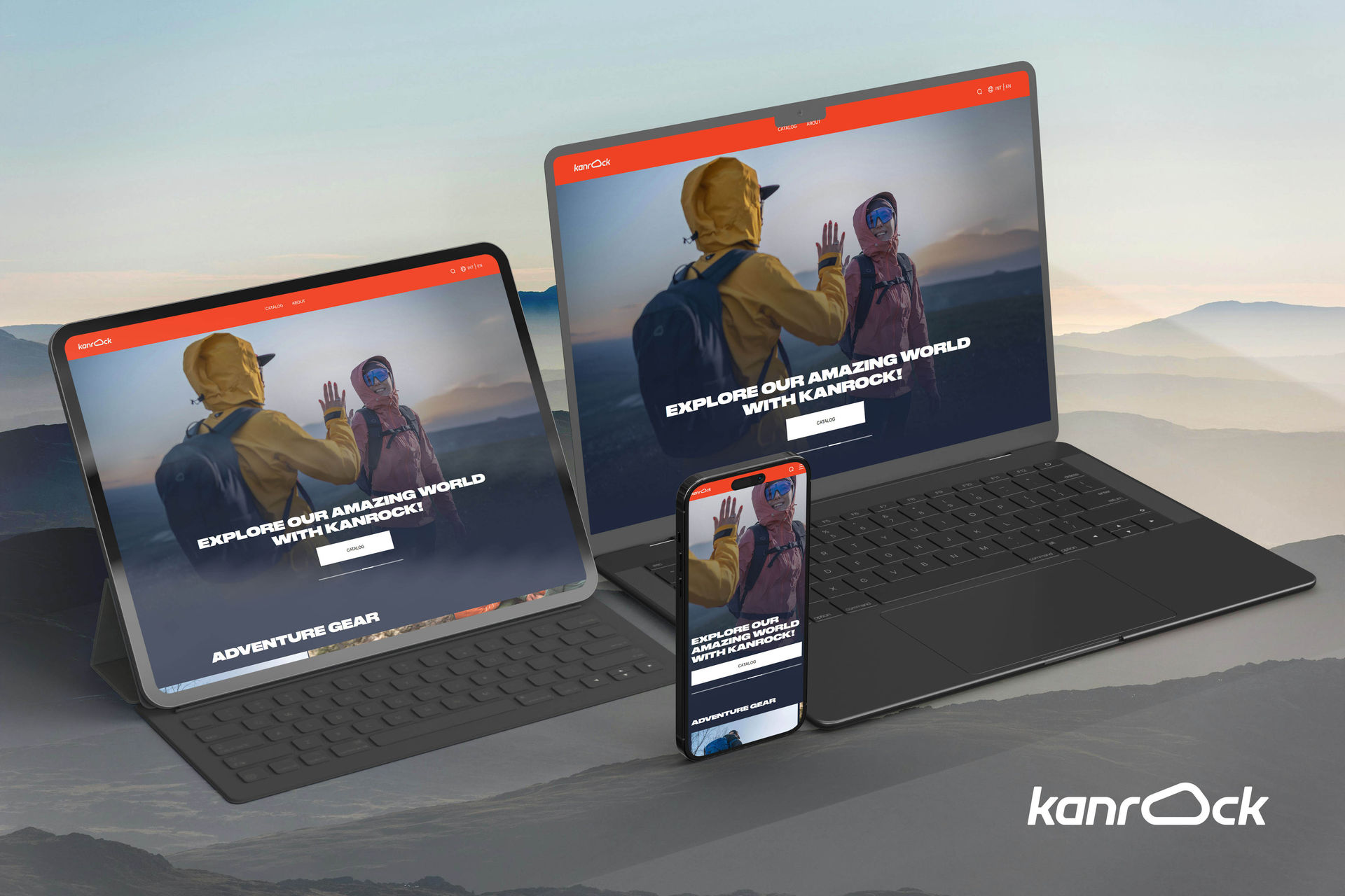 Kanrock web design challenge — digital presence for premium outdoor gear international expansion
