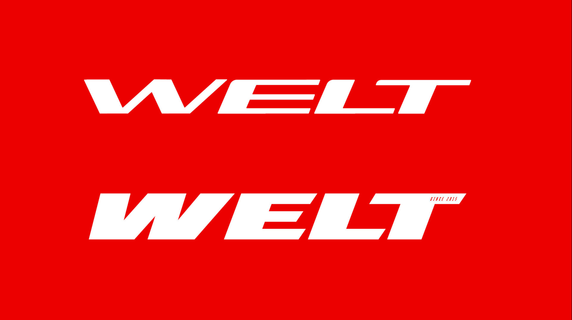 WELT visual identity system — gravel bikes as hero across communications