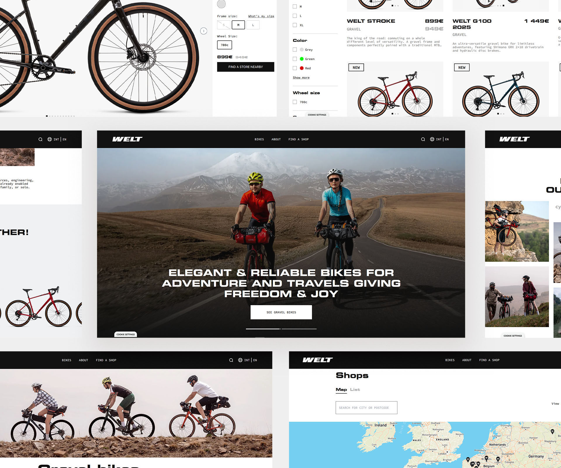 WELT website design — UX/UI with e-commerce and multilingual support